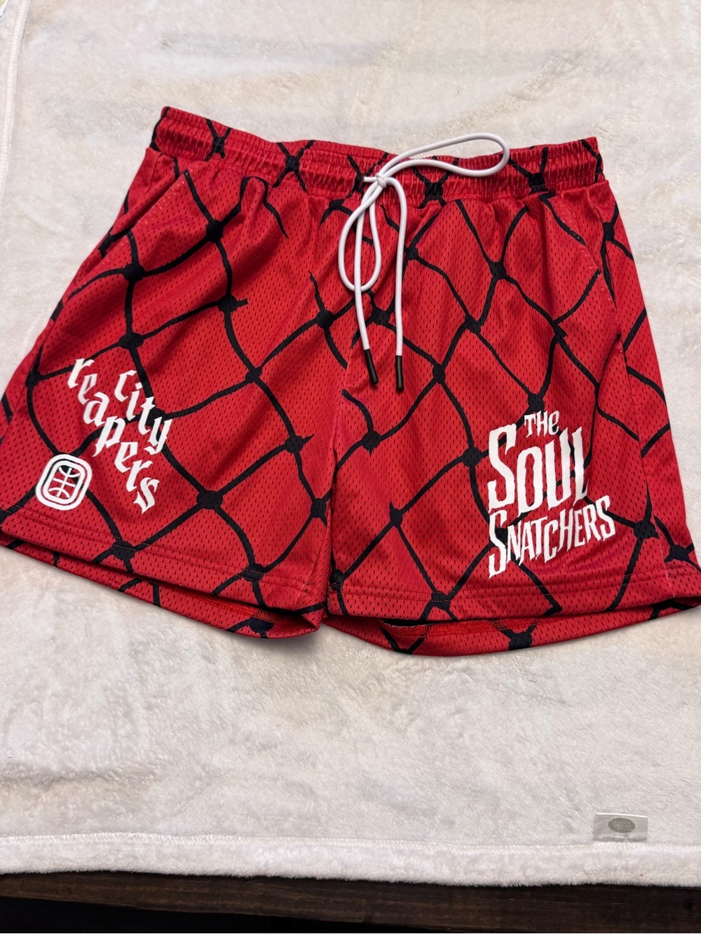 The Soul Snatchers Overtime Red Men's Athletic Shorts size Medium